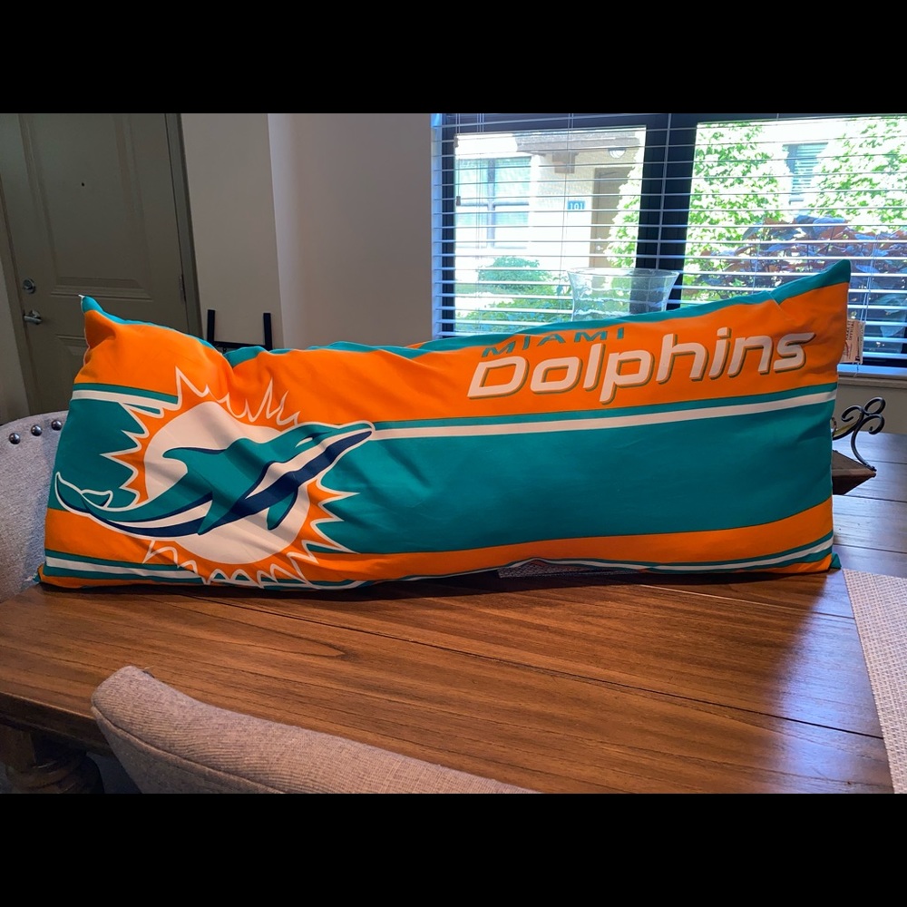 Miami Dolphins body pillow